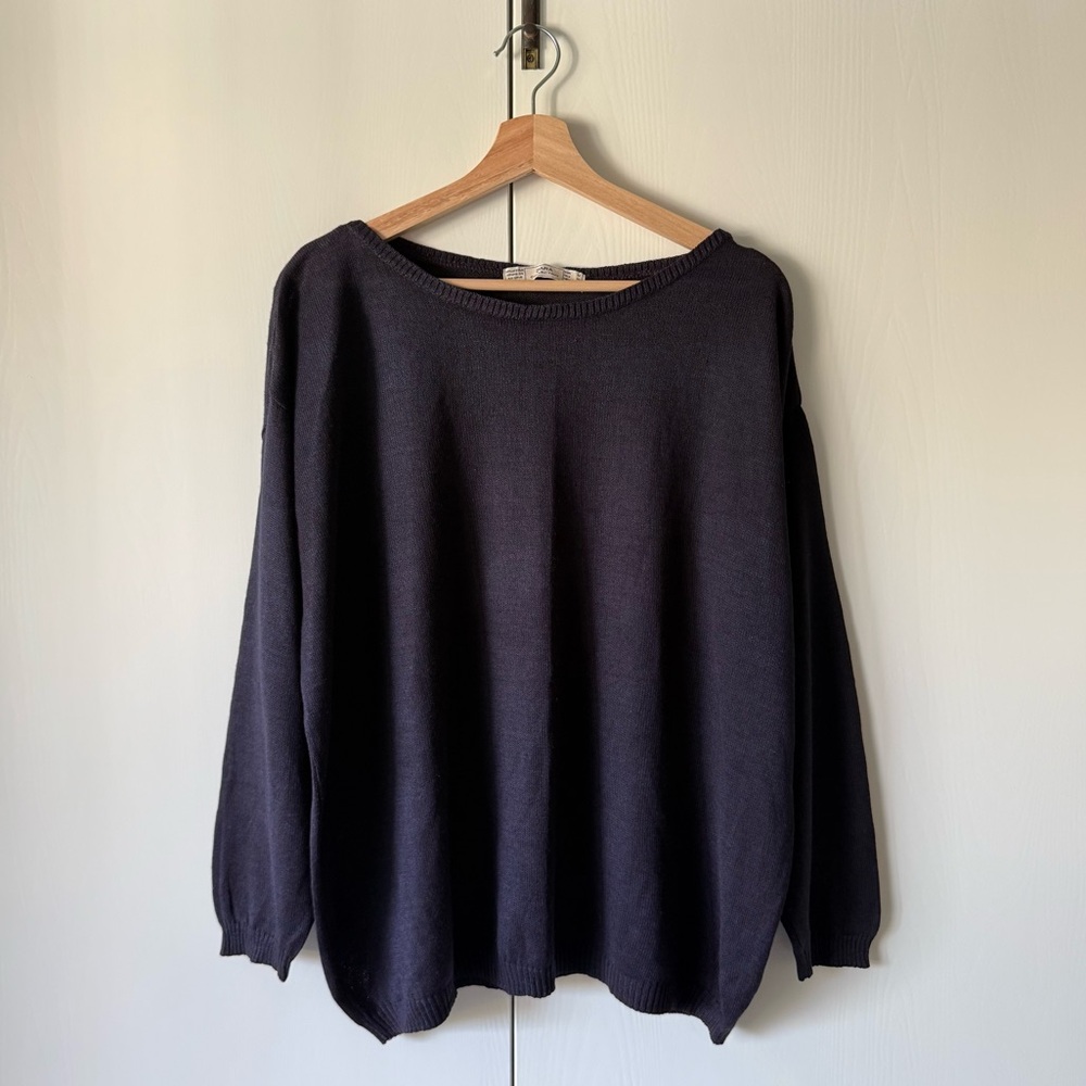 Zara Purple Lightweight Knit Sweater Vintage